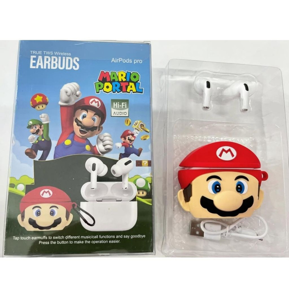 Mario Portal Violent Bears Truly Wireless Earphone Hi-Fi with Charging Case - Picture 2 of 7